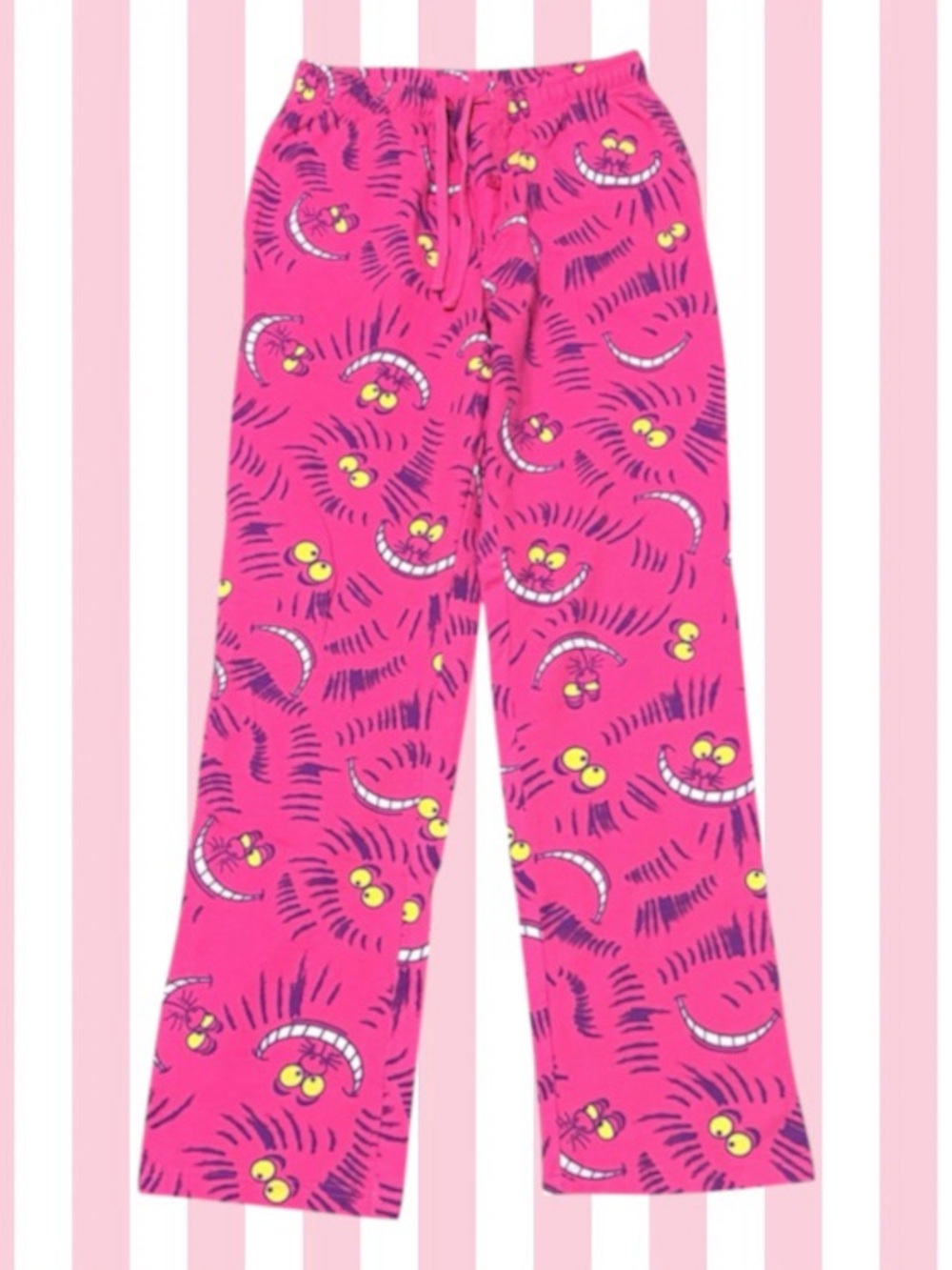 Disney Bright Pink Cheshire Cat Print Lounge Pajama Pants